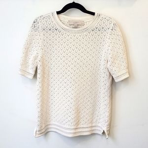 LOFT crochet sweater top